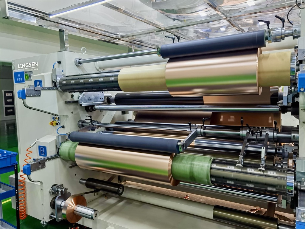 Copper foil slitter rewinder machine